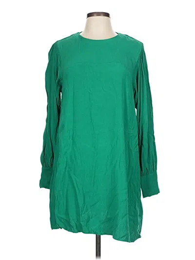Pre-owned Mng Casual Dress In Green