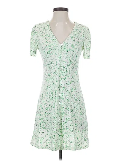 Pre-owned Mng Casual Dress In Green