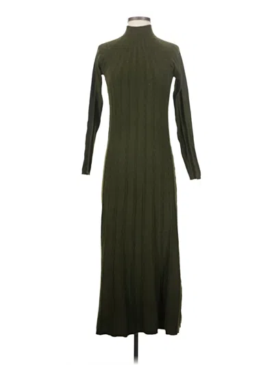 Pre-owned Mng Casual Dress In Green