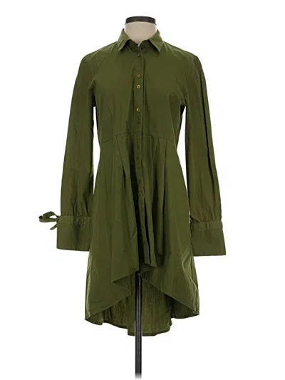 Pre-owned Mng Casual Dress In Green