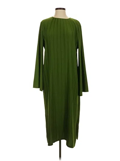 Pre-owned Mng Casual Dress In Green