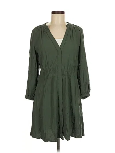 Pre-owned Mng Casual Dress In Green