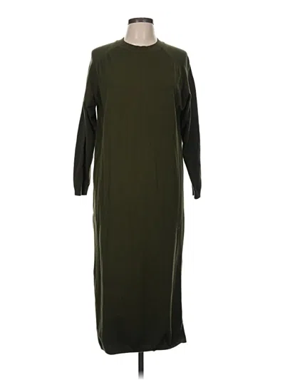 Pre-owned Mng Casual Dress In Green