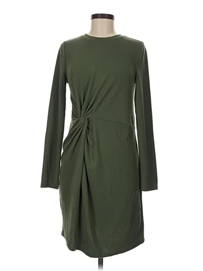 Pre-owned Mng Casual Dress In Green