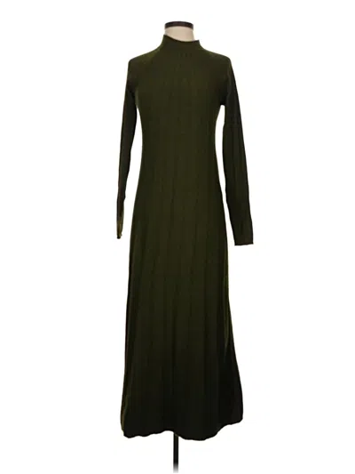 Pre-owned Mng Casual Dress In Green