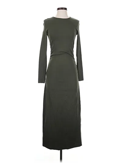 Pre-owned Mng Casual Dress In Green
