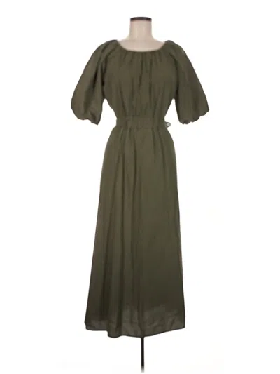 Pre-owned Mng Casual Dress In Green