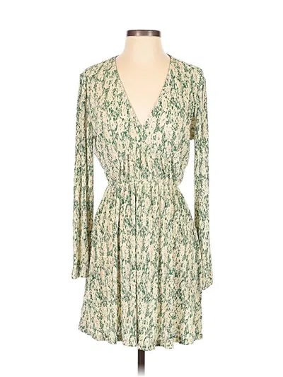 Pre-owned Mng Casual Dress In Green