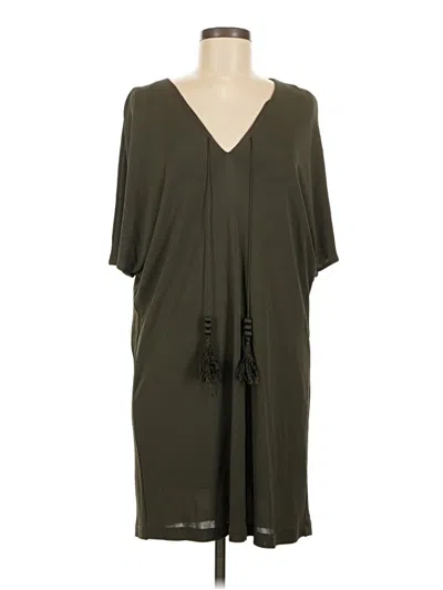 Pre-owned Mng Casual Dress In Green