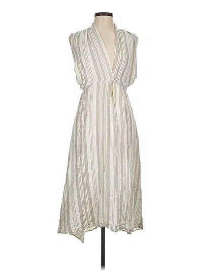 Pre-owned Mng Casual Dress In Ivory