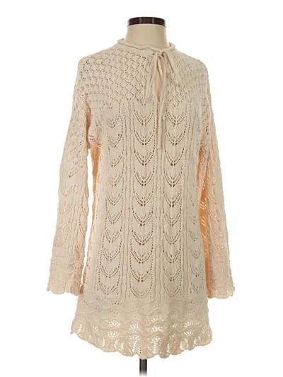 Pre-owned Mng Casual Dress In Ivory