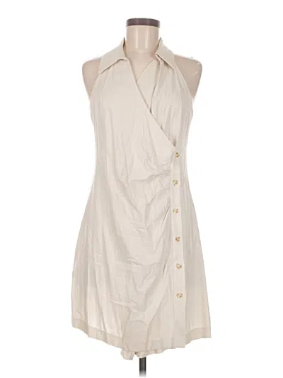 Pre-owned Mng Casual Dress In Ivory