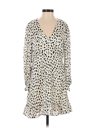 Pre-owned Mng Casual Dress In Ivory