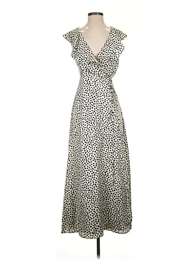 Pre-owned Mng Casual Dress In Ivory