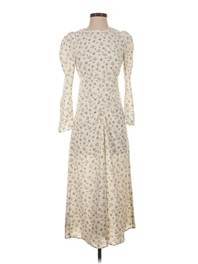 Pre-owned Mng Casual Dress In Ivory