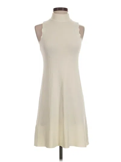 Pre-owned Mng Casual Dress In Ivory