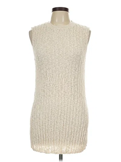 Pre-owned Mng Casual Dress In Ivory