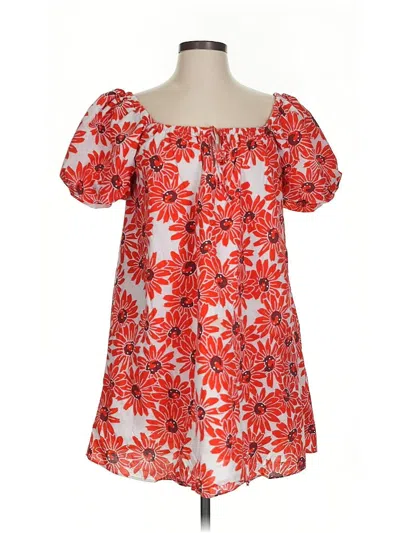 Pre-owned Mng Casual Dress In Orange