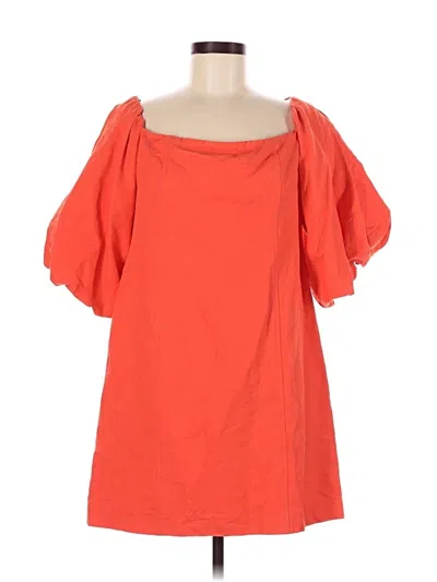 Pre-owned Mng Casual Dress In Orange
