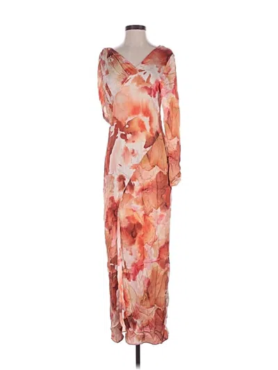 Pre-owned Mng Casual Dress In Orange