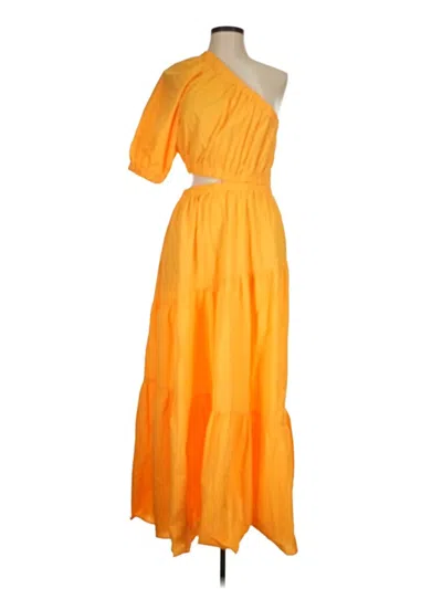 Pre-owned Mng Casual Dress In Orange