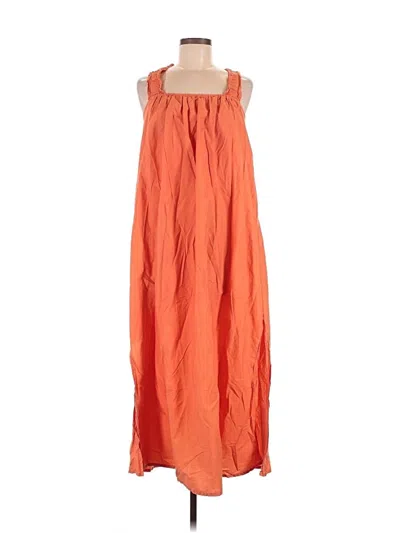 Pre-owned Mng Casual Dress In Orange