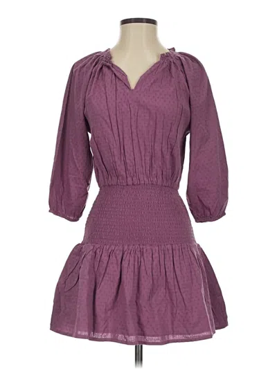 Pre-owned Mng Casual Dress In Purple