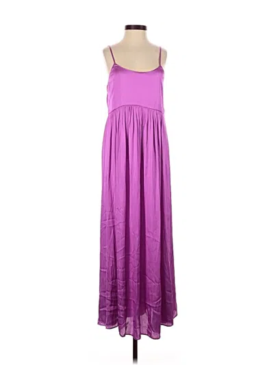 Pre-owned Mng Casual Dress In Purple