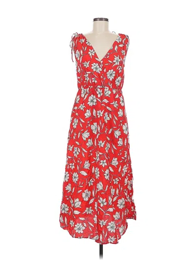 Pre-owned Mng Casual Dress In Red