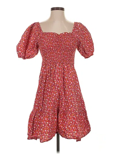 Pre-owned Mng Casual Dress In Red