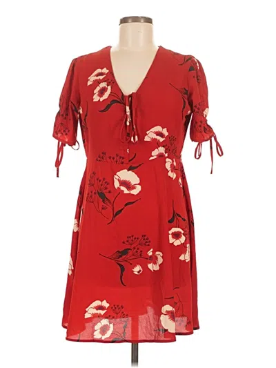 Pre-owned Mng Casual Dress In Red