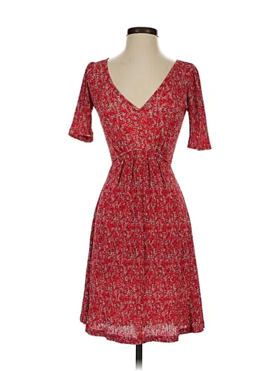 Pre-owned Mng Casual Dress In Red