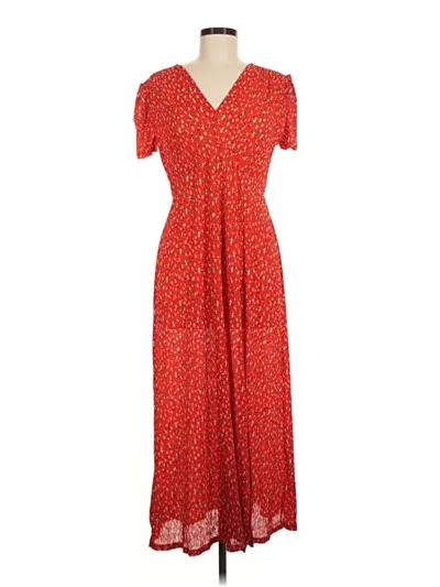 Pre-owned Mng Casual Dress In Red