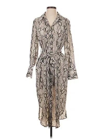 Pre-owned Mng Casual Dress In Silver