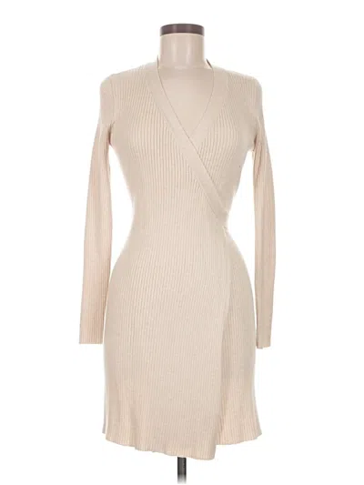 Pre-owned Mng Casual Dress In Tan
