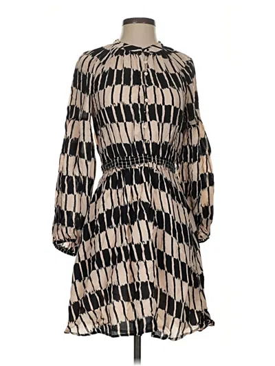 Pre-owned Mng Casual Dress In Tan