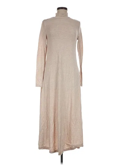 Pre-owned Mng Casual Dress In Tan