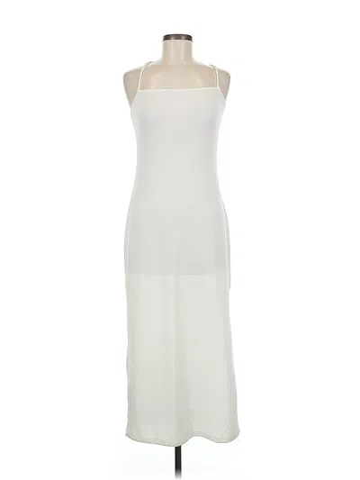 Pre-owned Mng Casual Dress In White