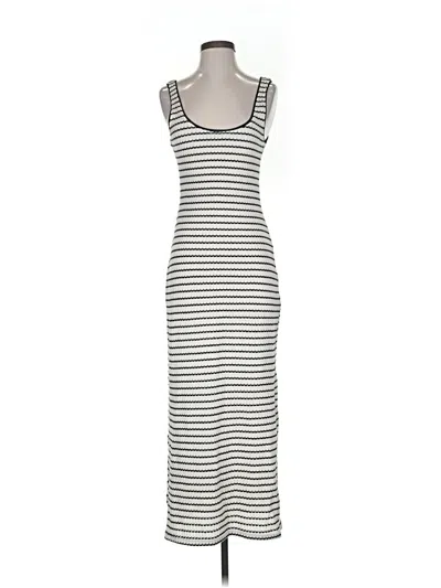 Pre-owned Mng Casual Dress In White