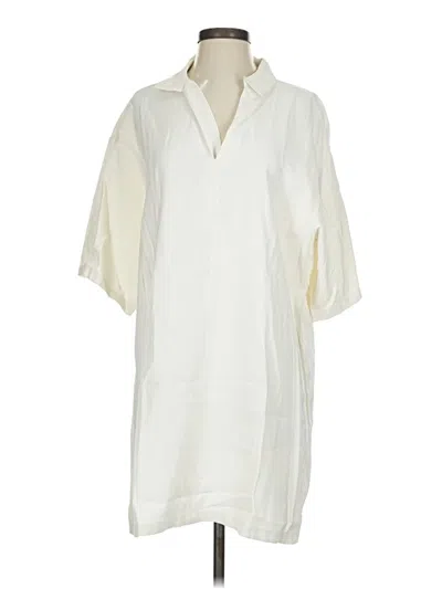 Pre-owned Mng Casual Dress In White