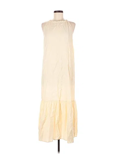 Pre-owned Mng Casual Dress In White