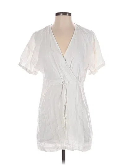 Pre-owned Mng Casual Dress In White