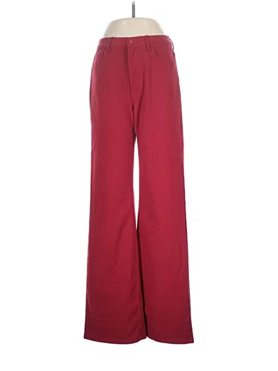 Pre-owned Mng Casual Pants In Burgundy