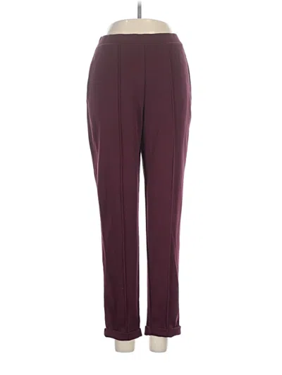 Pre-owned Mng Casual Pants In Burgundy