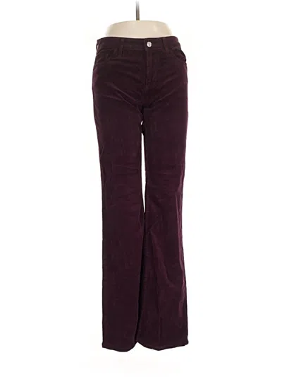 Pre-owned Mng Casual Pants In Burgundy