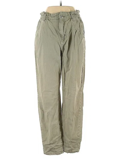 Pre-owned Mng Casual Pants In Green