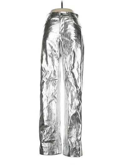 Mng Casual Pants In Silver