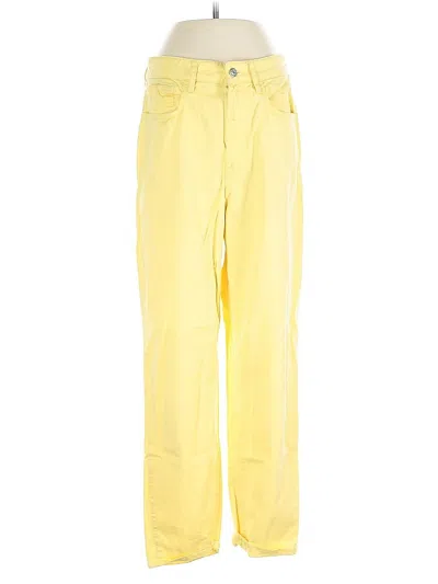 Pre-owned Mng Casual Pants In Yellow