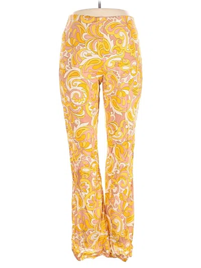 Pre-owned Mng Casual Pants In Yellow