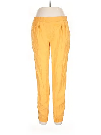 Pre-owned Mng Casual Pants In Yellow